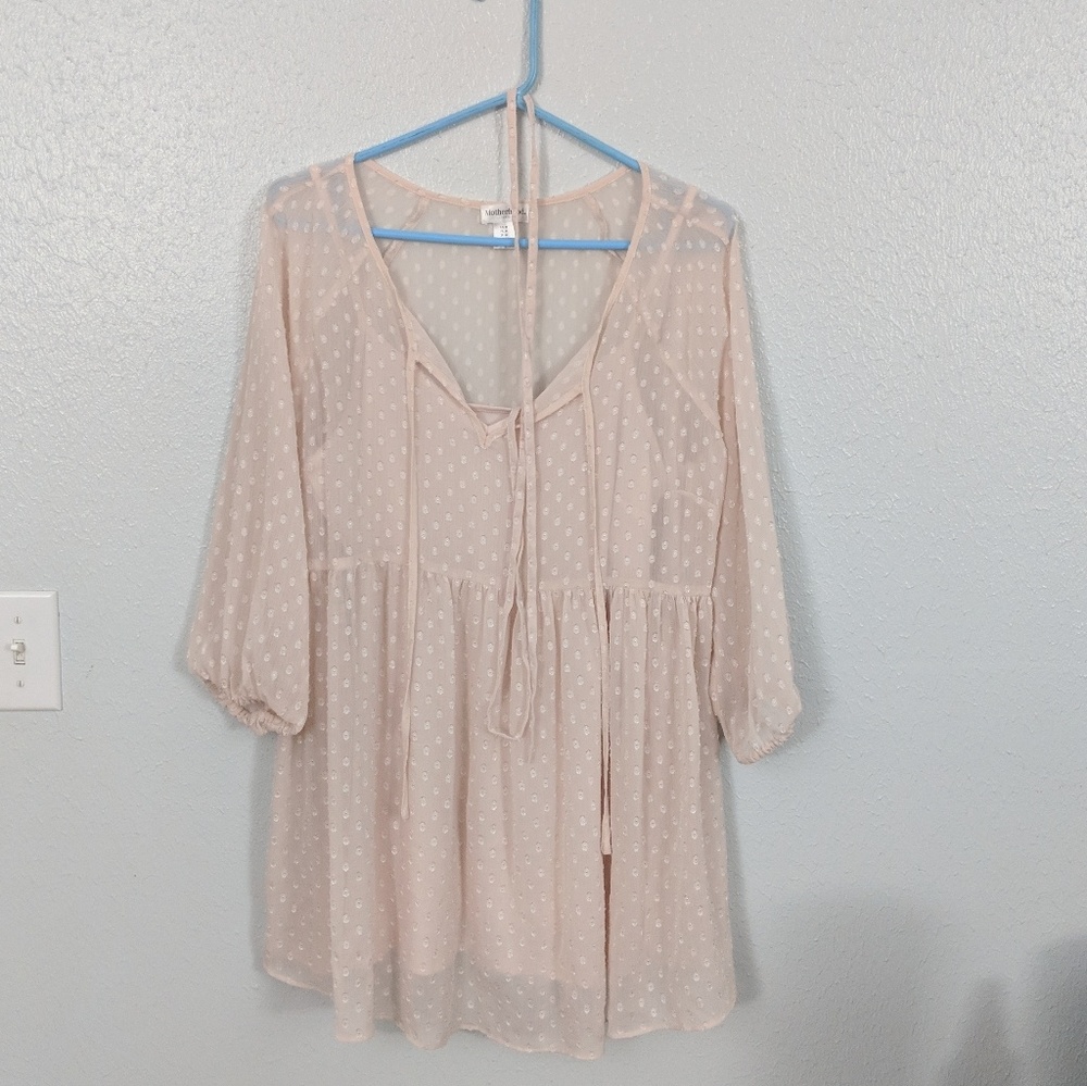 Peachy Maternity Dress